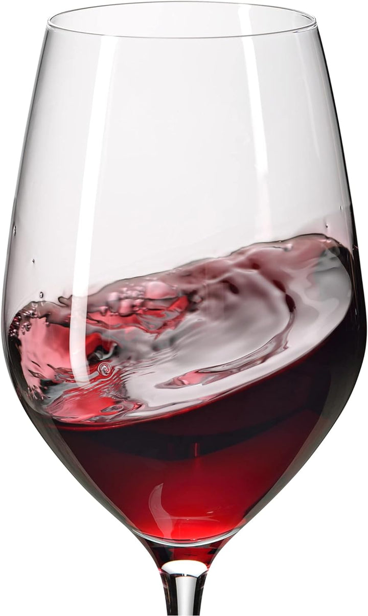 WMF Easy Plus Rotwein Weingläser Set 6-teilig, 450ml, Kristallglas, spülmaschinenfest, transparent r