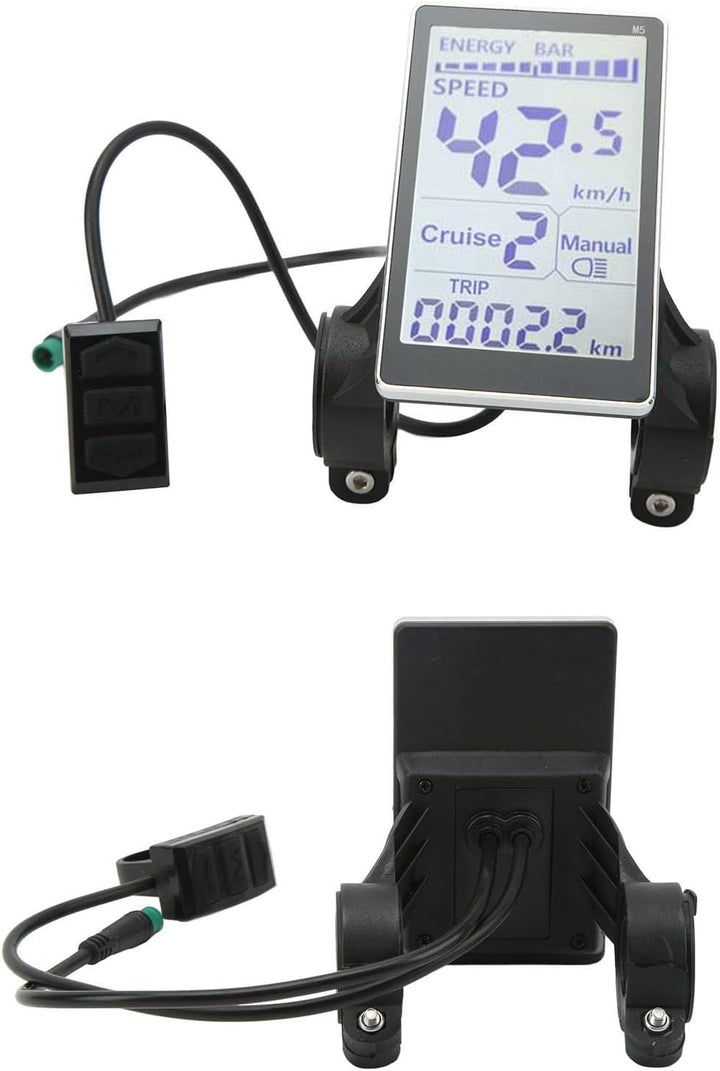 Elektroroller-Anzeigemessgerät, Elektrofahrrad-LCD-Messgerät 5-polig 24 V 36 V 48 V 60 V Universal E
