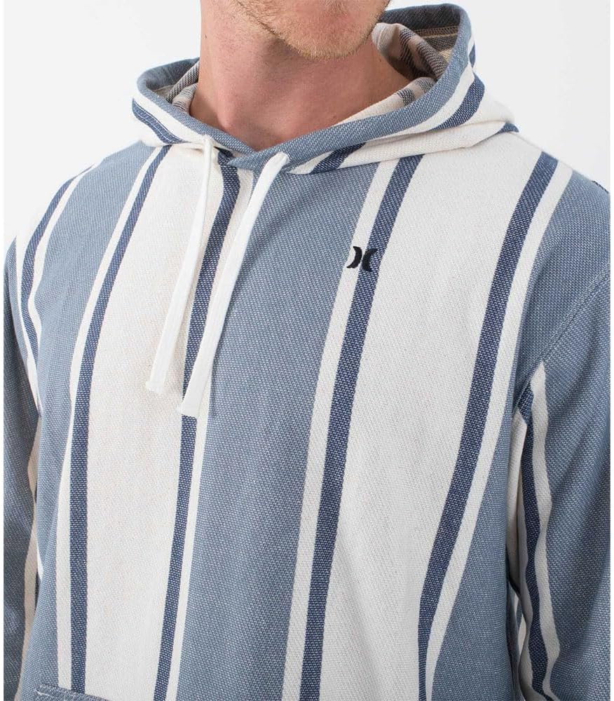 Hurley Herren Og Hooded Poncho Tshirt, Schwarze Kombi.