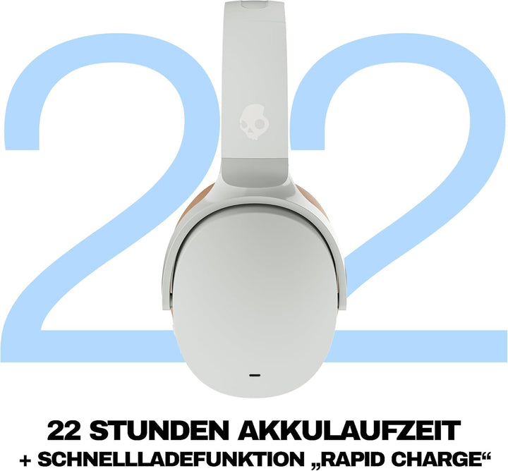 Skullcandy Hesh ANC Over-Ear Wireless-Kopfhörer mit Noise Cancelling, 22 Std. Akkulaufzeit, Mikro, k