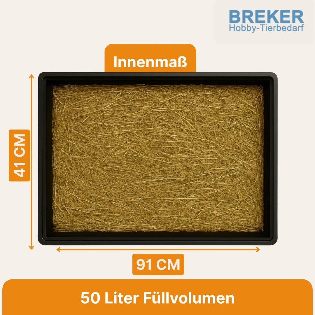 Kunststoff Wanne - Kotwanne - Kunststoff Schale - 100 x 50 cm - 50 l - Allzweckwanne - Pflanzwanne