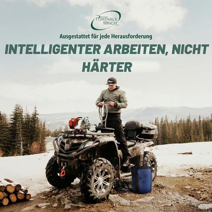 Porta Winch Zughaube für Baumstämme bis