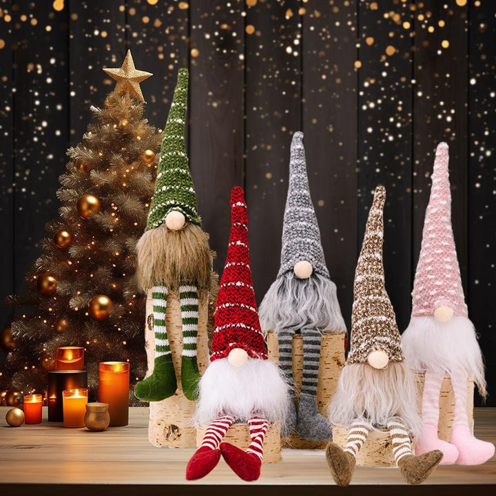 Weihnachtsdeko Innen 5 Stück Weihnachten Deko Wichtel Figuren Weihnachtswichtel Plüsch Weihnachtsdek