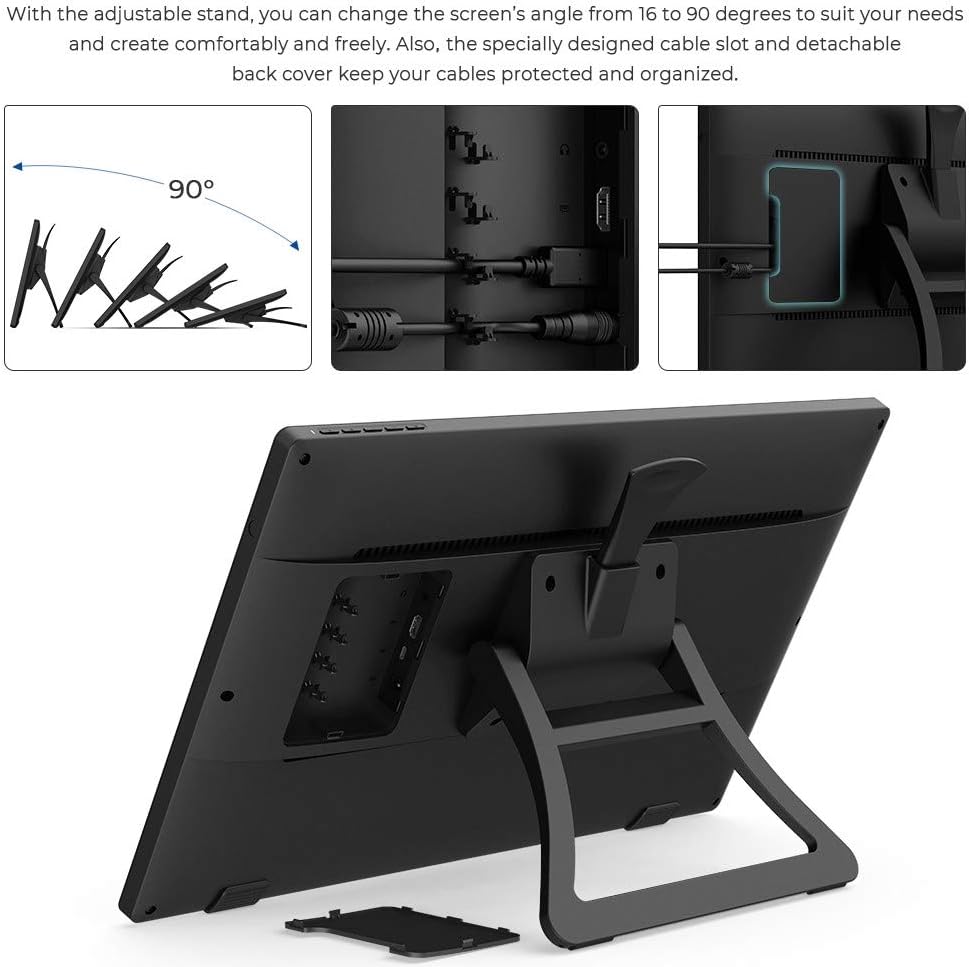 XP-PEN Artist 22 (2. Generation) Grafiktablett 21,5 Zoll Stift-Display (1.920 x 1.080), 122% sRGB Fa