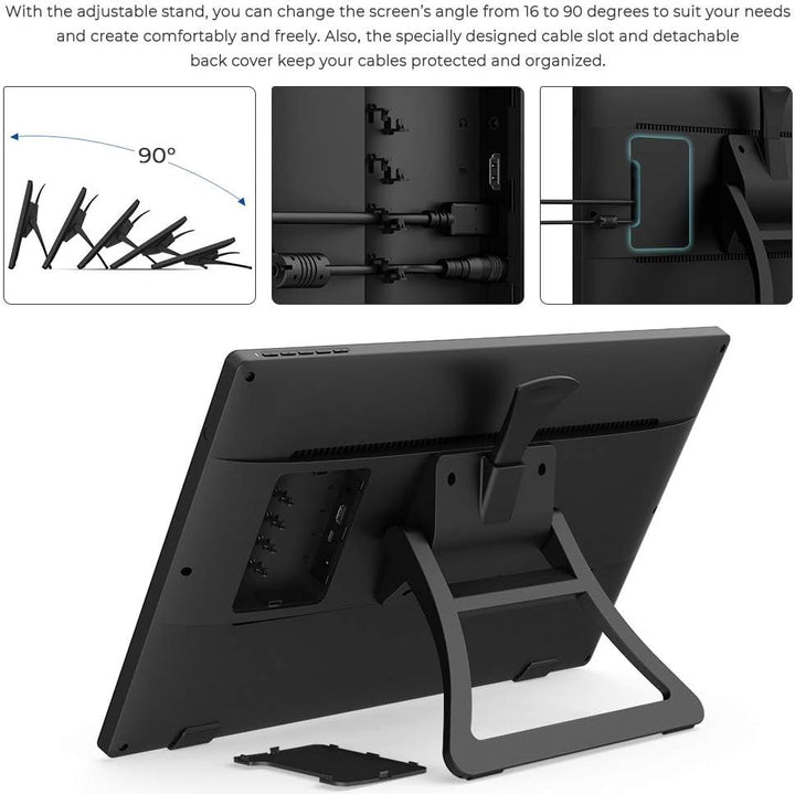 XP-PEN Artist 22 (2. Generation) Grafiktablett 21,5 Zoll Stift-Display (1.920 x 1.080), 122% sRGB Fa