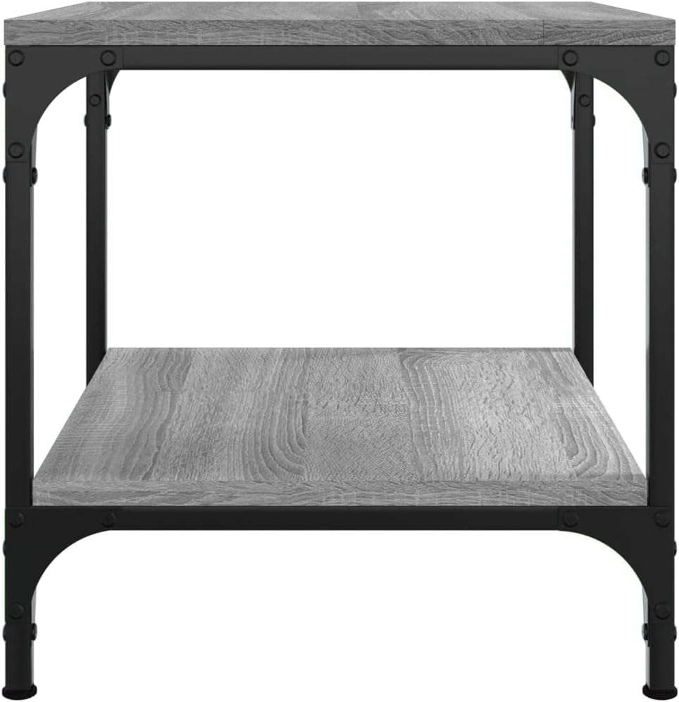 vidaXL Couchtisch Grau Sonoma 50x50x40 cm Holzwerkstoff