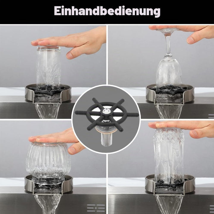 Edelstahl Cup Washer, Bar Glass Rinser Wasserhahn Head Rinser Washer Steaming Pitcher für Bierglas K
