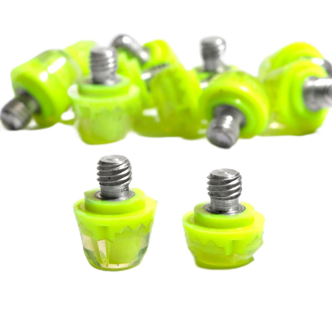 STUDIAMONDS Gummistollen für Fussballschuhe - 14 Fussballstollen Standardgewinde-TPU Studs Fluoreszi