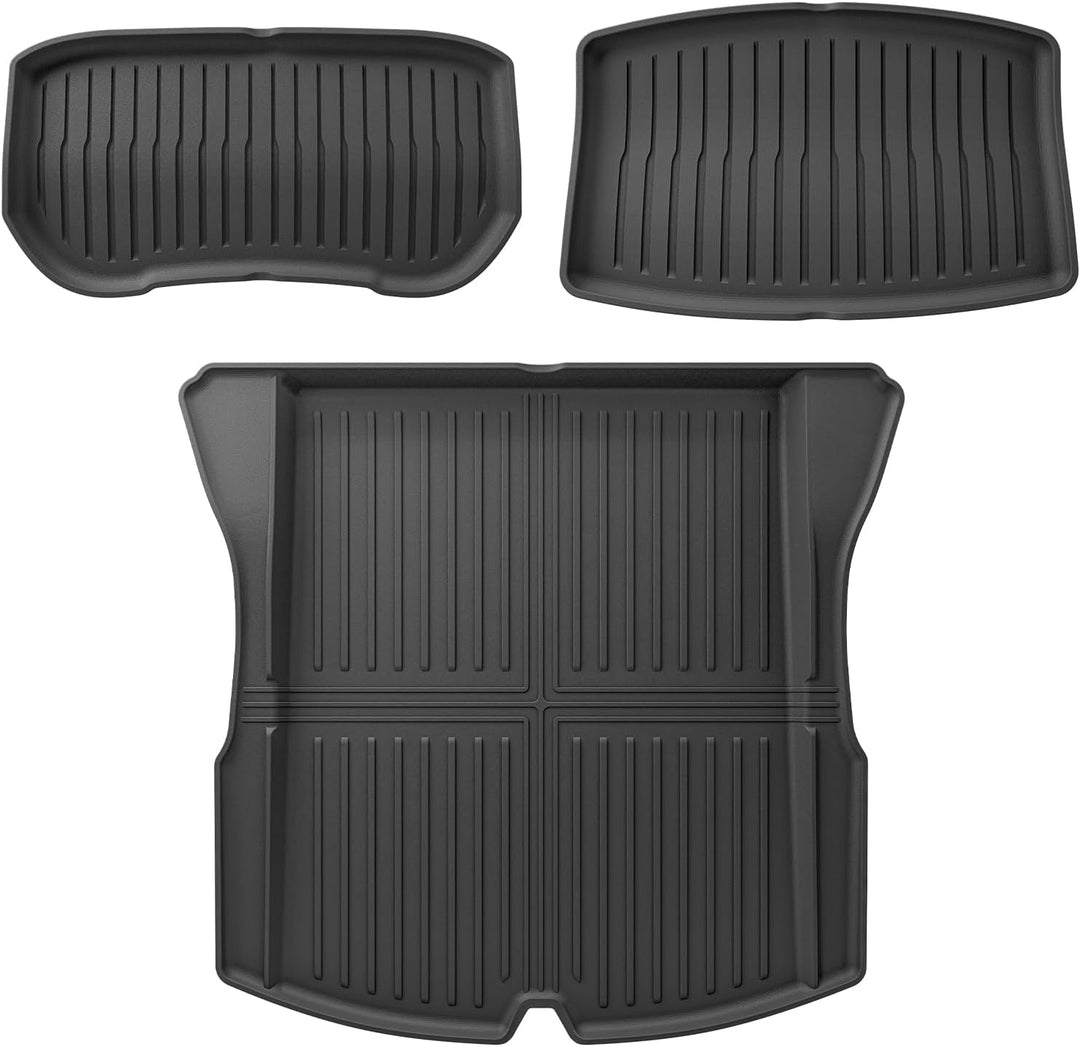 [3-Teilig] GAFAT Tesla Model 3 2026-2024 (Standard & Premium) Kofferraummatten-Set, Model 3 Highland