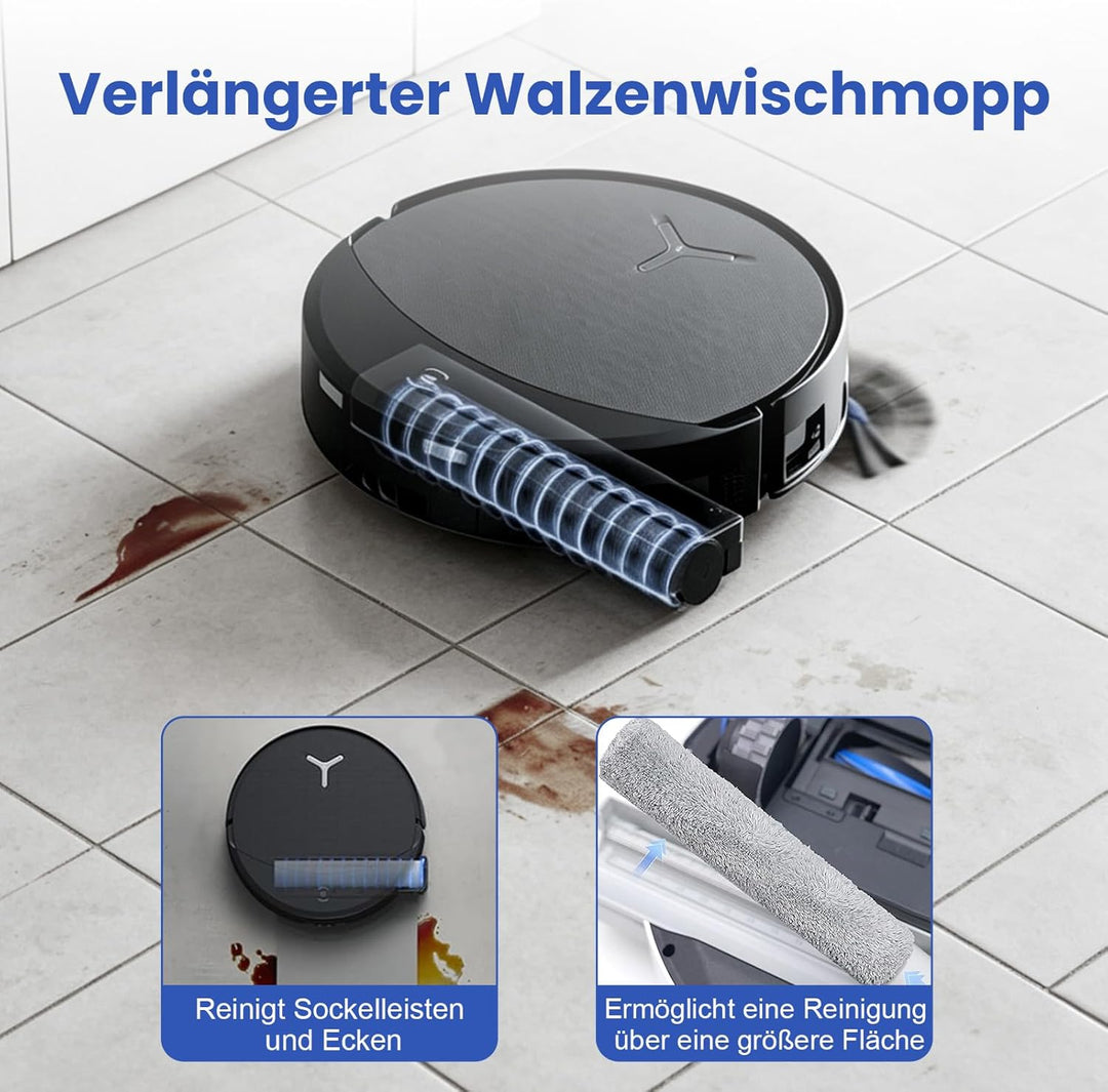 Alloytool 25 Stück Zubehör für ECOVACS DEEBOT T90 Omni/T90 PRO Omni/X12 Pro Omni–Enthält 2 Hauptbürs