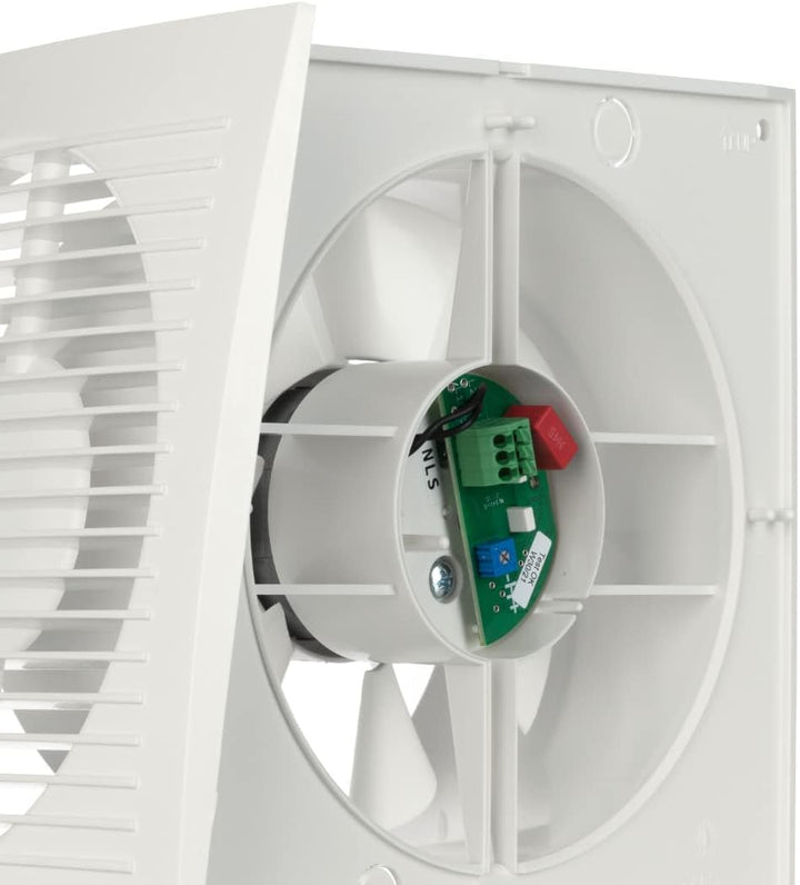 EUROPLAST Ø 150mm Wandventilator Lüfter Abluft Ventilator Küche WC Bad mit Timer/Nachlauf - Badlüfte