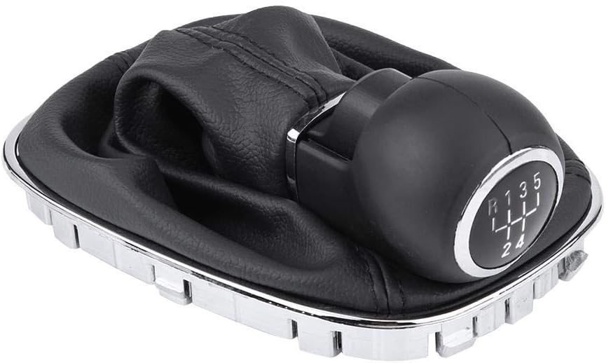 EVGATSAUTO 5 Gang Schaltknauf Gaiter Boot Cover Kit Passend für Corsa D Shifter Boot Cover Ersatz 00