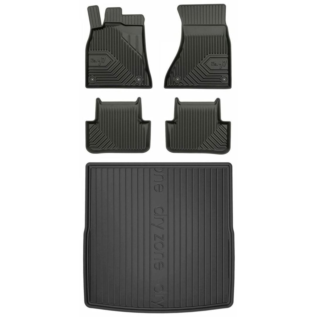 Satz Fussmatten und Gummimatte für Audi A4 B8 2008-2015