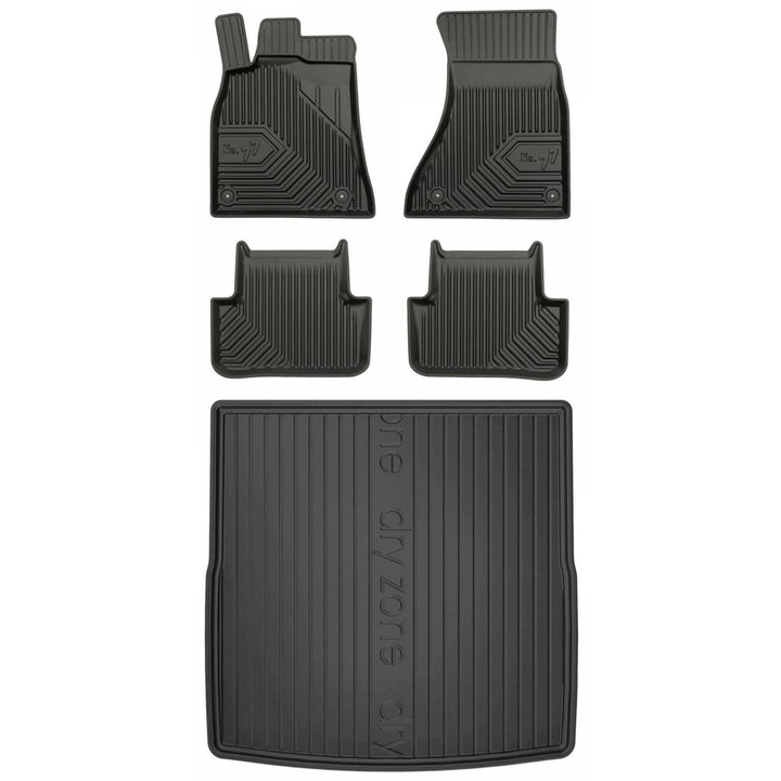 Satz Fussmatten und Gummimatte für Audi A4 B8 2008-2015