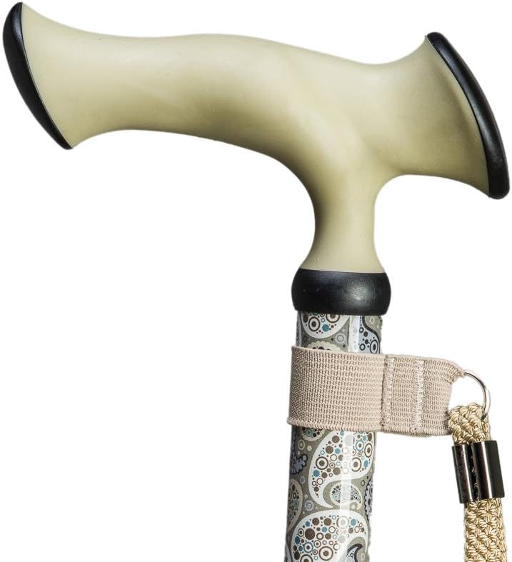 Gastrock Deluxe-Faltstock "Super-Soft Escort-Ergonomic" Paisley