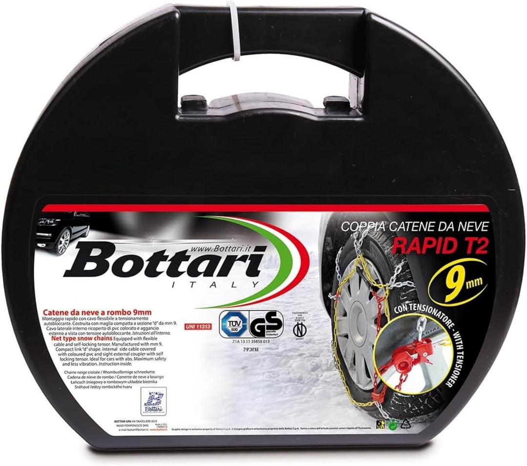 Bottari 18822: Schneeketten "Rapid T2", 9 mm, Grösse 95, ÖNORM T2 - 095, T2 - 095