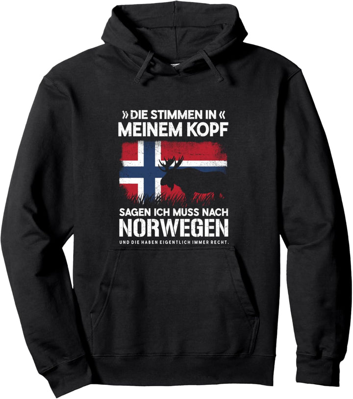 Norwegische Flagge Noreg Norge Skandinavien Norwegen Pullover Hoodie