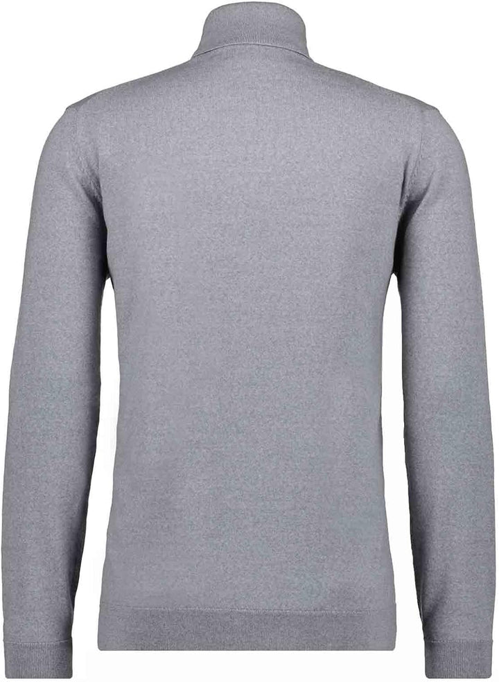 RAGMAN Herren Merino-Pullover Rollkragen M Grau-melange-012, M Grau-melange-012