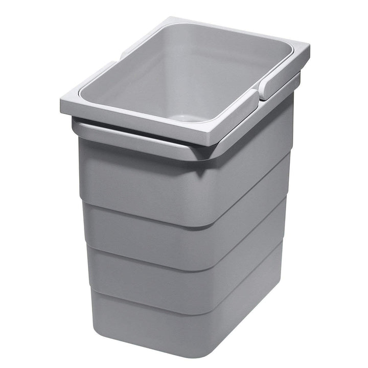 eins2vier Abfallsammler Höhe: 220 mm Volumen 5,5 Liter 153 x 230 mm alugrau 5175.10 Mülleimer Abfall