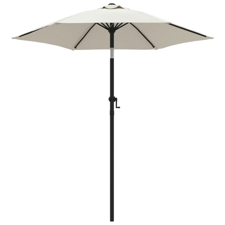 vidaXL Sonnenschirm Sonnenschirme Marktschirm Sand-weiss, Sand-weiss