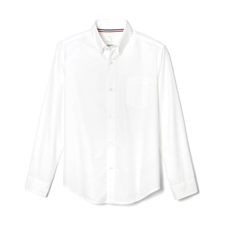French Toast Little Boys' Long Sleeve Oxford Dress Shirt, White, 4