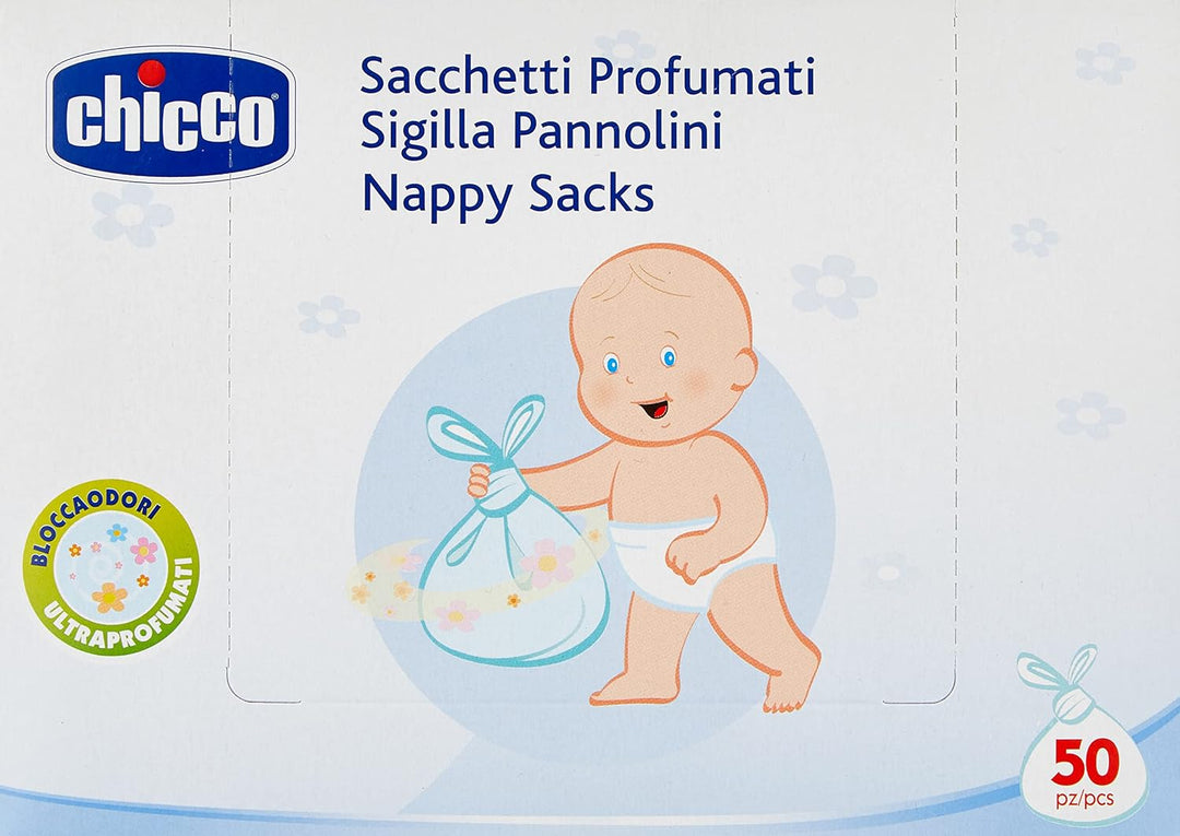 Chicco Pafümierte Tüten für unterwegs, 50 Stück