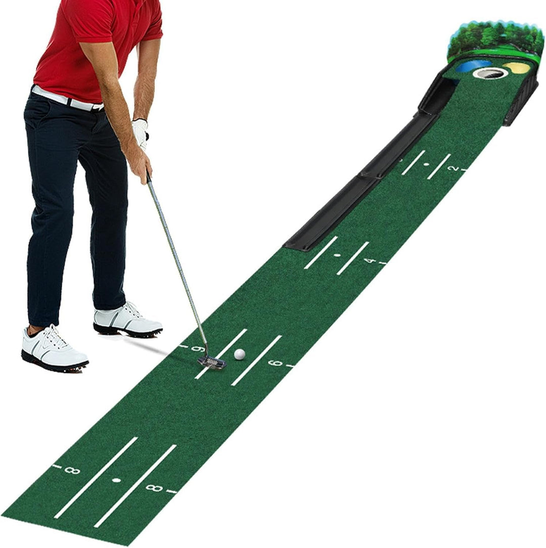 275x35CM Indoor-Golfmatte – Professioneller Übungsrasen für Zuhause, Büro und Garten | rutschfeste G
