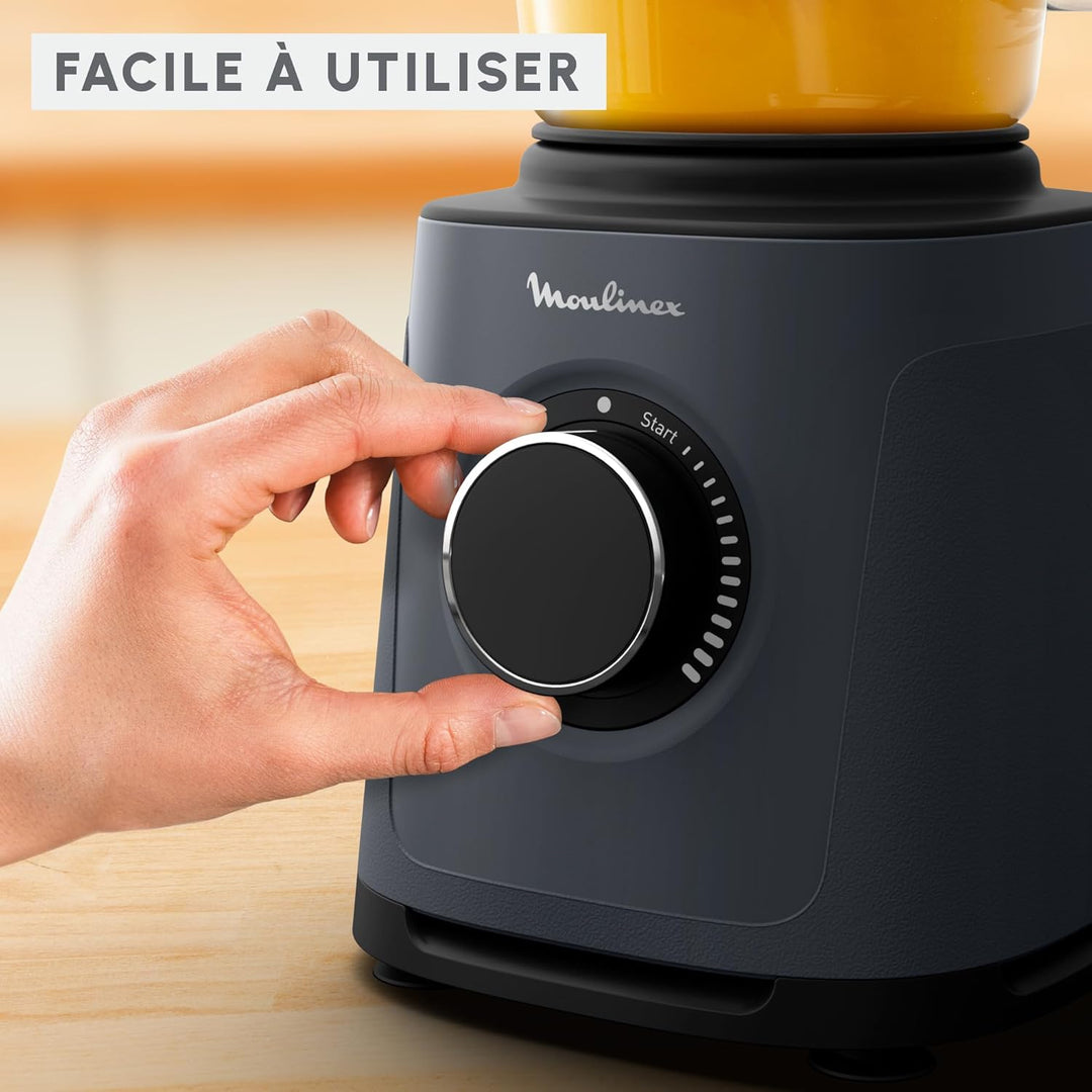 Moulinex PerfectMix Essential, Hochleistungsmixer, 1200 W, Powelix-Klingen-Technologie, leicht zu re