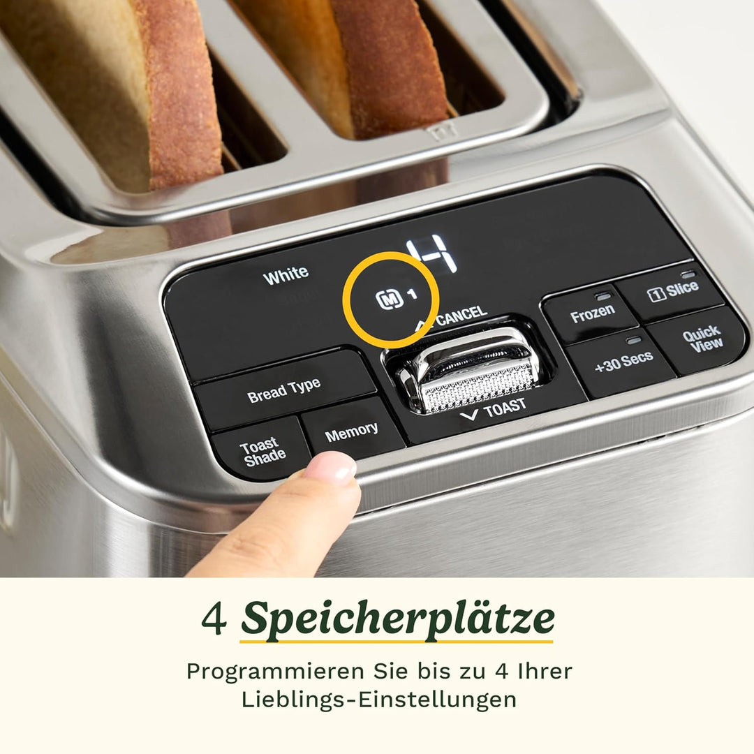 Cuisinart Smart Elite 2-Scheiben-Toaster | Extra-lange Schlitze für Artisan-Brote | Speichern Sie Ih