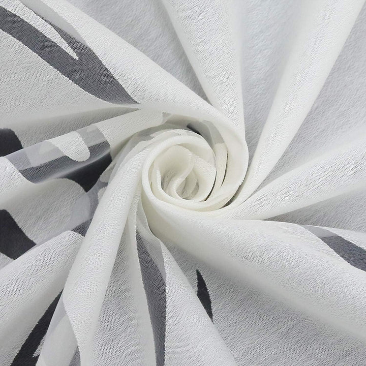 ESLIR Raffrollo mit U-Haken Gardinen Küche Raffgardinen Halbtransparent Ösenrollo Vorhänge Modern Au