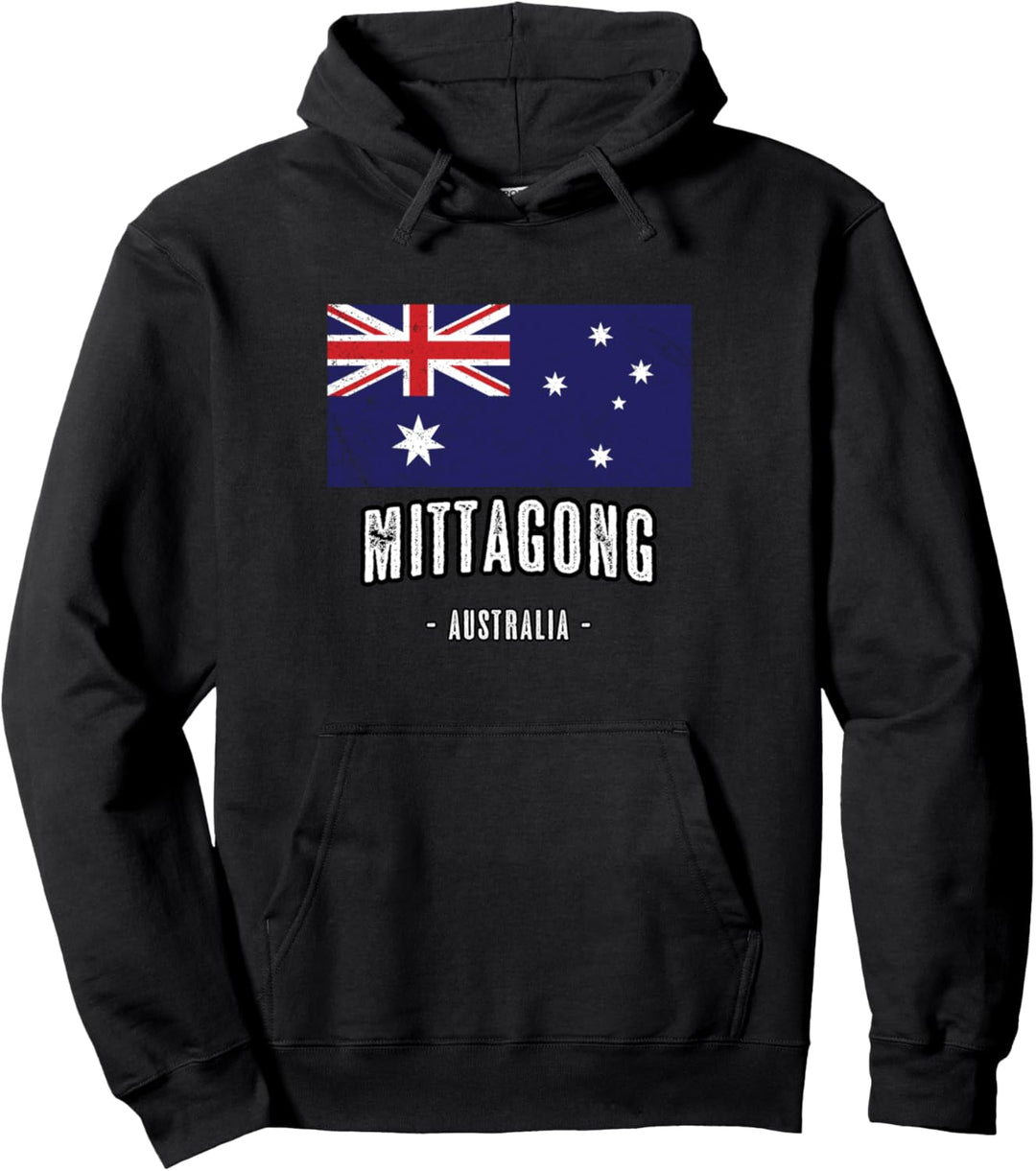 Stadt von Mittagong Australien | AU - Australische Flagge Pullover Hoodie