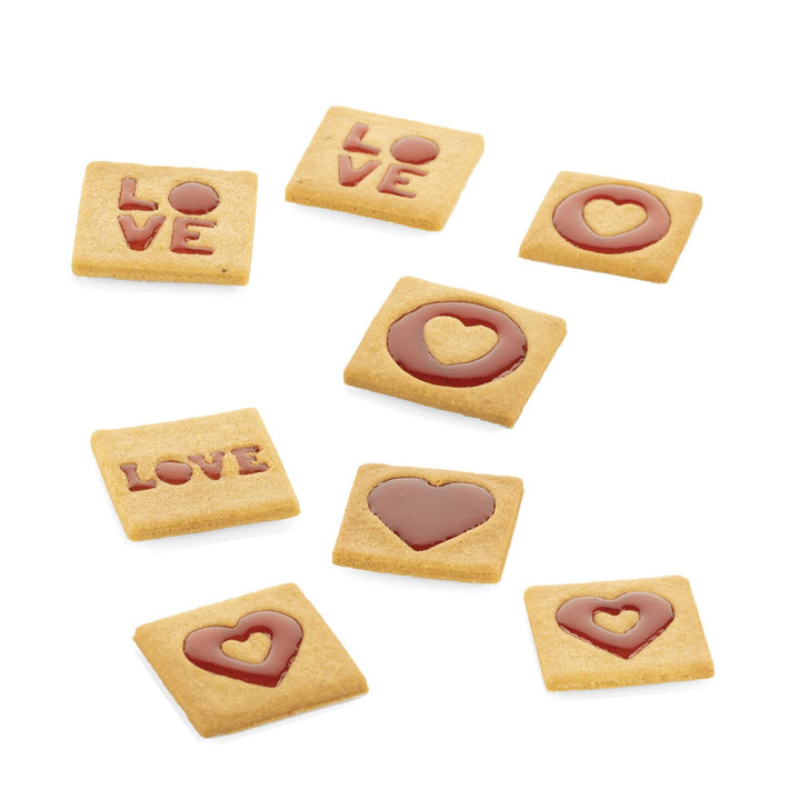 Silikomart Voilà Cookie Love Ausstechform Herzen