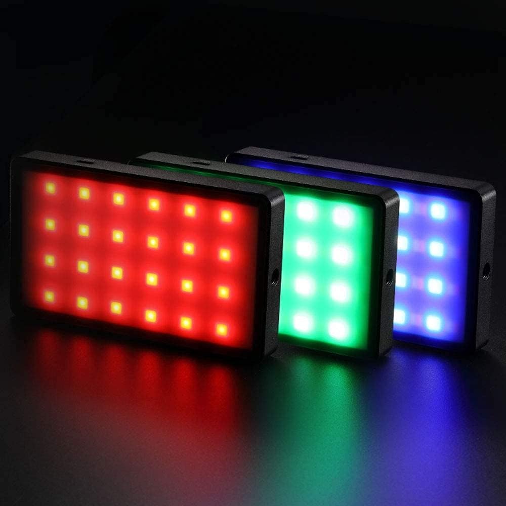 RB08P Led Videoleuchte RGB Zweifarbig 2500K ~ 8500K Video Licht Kamera Videolicht Einstellbar für Se