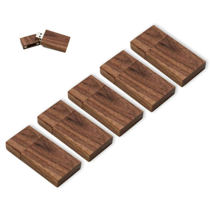 Anloter USB-Speicherstick, 16 GB, USB 3.0, Walnussholz, 5 Stück 16GB/3.0 5 Stück, Walnussholz.