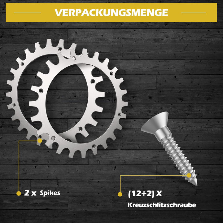 Rasenmäher Roboter Spikes zur für Worx Landroid Modell S/M Rasenmäher, Dicke 2 mm,Traktionsverbesser