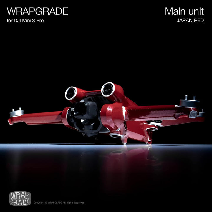 WRAPGRADE Skin Kompatibel mit DJI Mini 3 Pro (Japan RED)