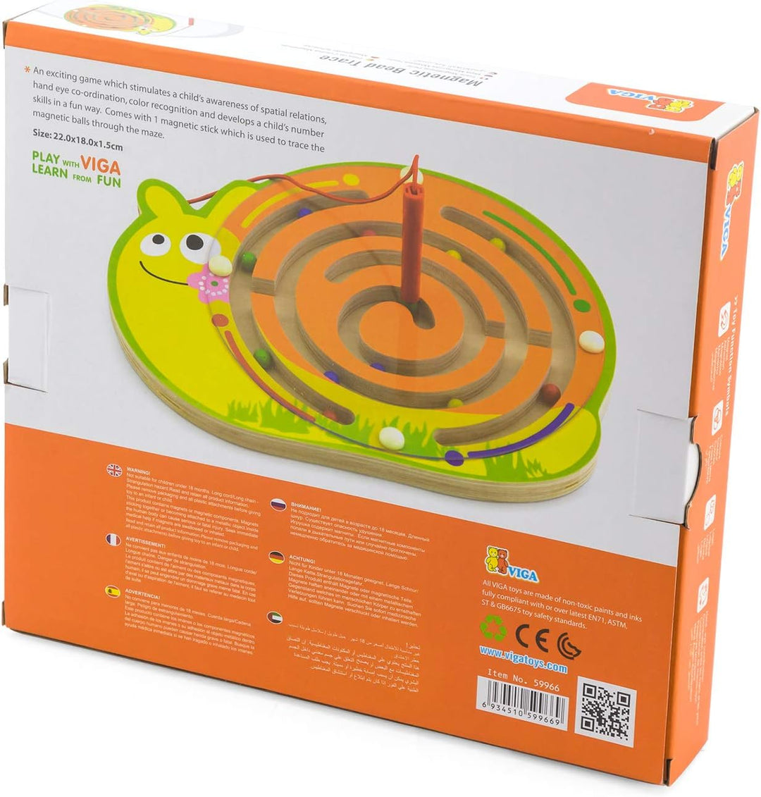 Viga Toys - Magnetspiel - Schnecke, Schnecke