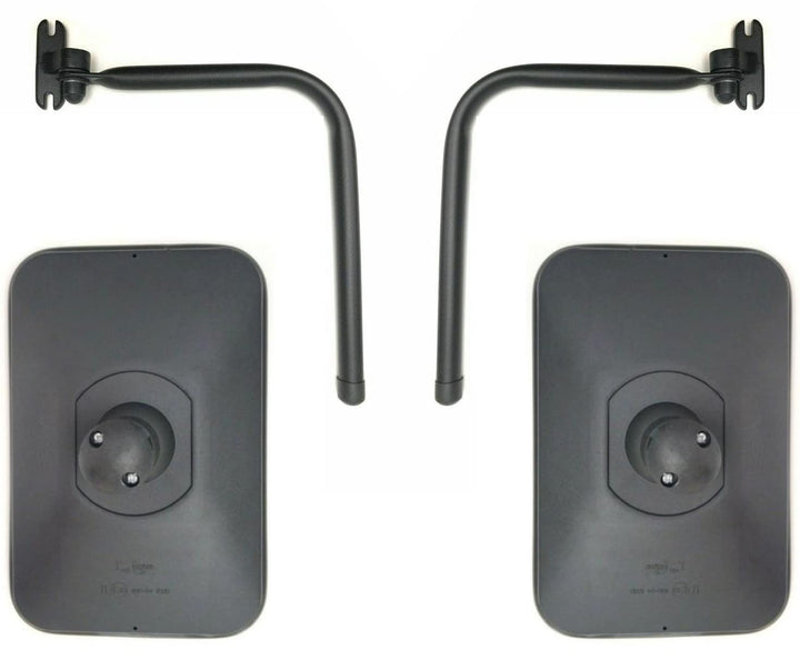 MelTruck® 2x Aussenspiegel Spiegel 305x205 ø15-28 mm Spiegelhalter SET LKW Bagger Traktor
