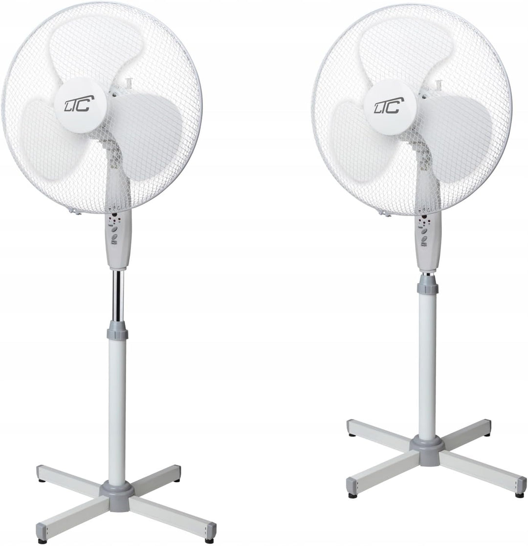 LTC Standventilator 50W mit Fernbedienung – Leistungsstarker Bodenventilator, Oszillierend, 3 Geschw