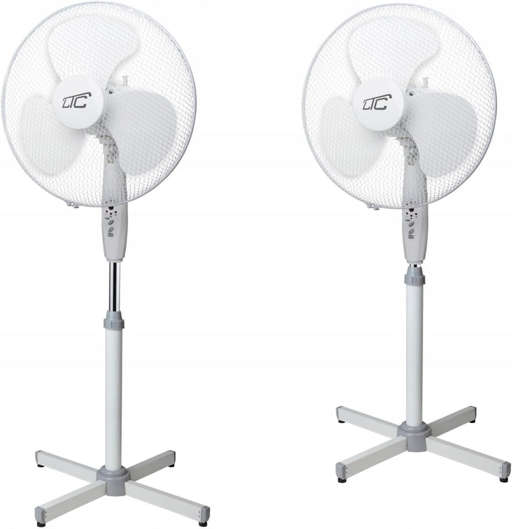 LTC Standventilator 50W mit Fernbedienung – Leistungsstarker Bodenventilator, Oszillierend, 3 Geschw