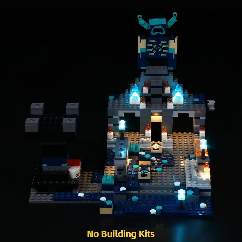 Led Licht Set für Lego Minecraft The Deep Dark Battle 21246 Spielzeug Set, Dekoration DIY Beleuchtun