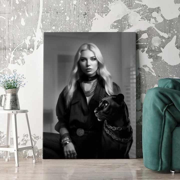 Artmazing | Panther Bild | Poster &amp; Kunstdrucke | Panther Bild Hochkant | Pop Art Bilder Leinwand |