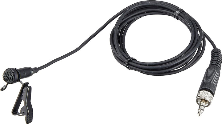 Tascam TM-10L Lavalier-Mikrofon mit Schraubverschluss, Schwarz Single, Single