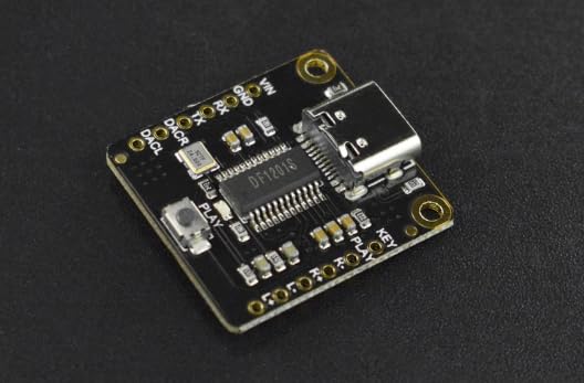 Fermion: DFPlayer Pro - A mini MP3 Player with On-board 128MB Storage (Breakout) - DFR0768