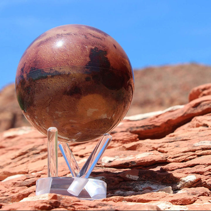 4.5" Rotating Mova Mars Planet 11.4 cm - Mars, 11.4 cm - Mars