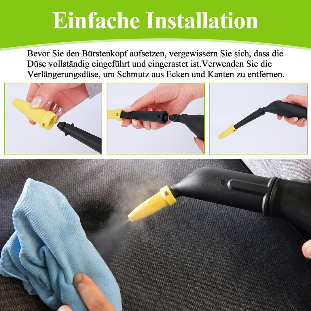 12 Stück Dampfreiniger Zubehör, Kompatibel mit Kärcher Dampfreiniger Zubehör SC1 SC2 SC3 SC4 SC5, Ru