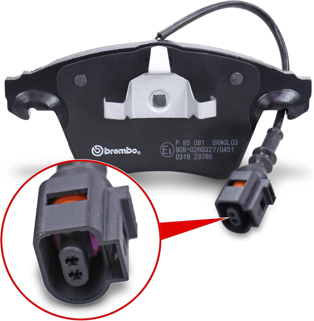 Brembo P 85 081 Bremsbelagsatz, Scheibenbremse - (4-teilig)