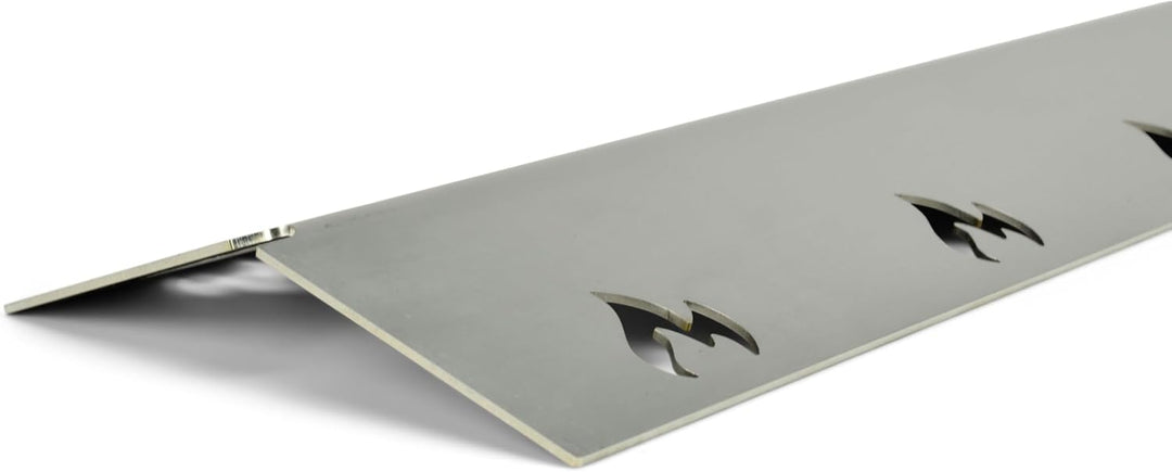 Grillrost.com Das Original Edelstahl Brennerabdeckung - 375x120mm - extra stark 1,5mm - passend für