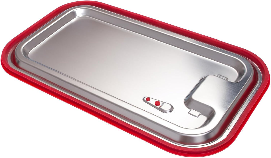 GN-Deckel 1/1 mit Silikon-Dichtung - mit Loch zur Rückbelüftung - spülmaschinenfest - Hitzebeständig