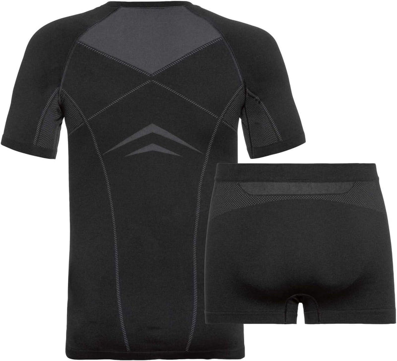 Odlo Herren Set Fundamentals Performance Light Baselayer Set S Black - Odlo Graphite Grey, S Black -